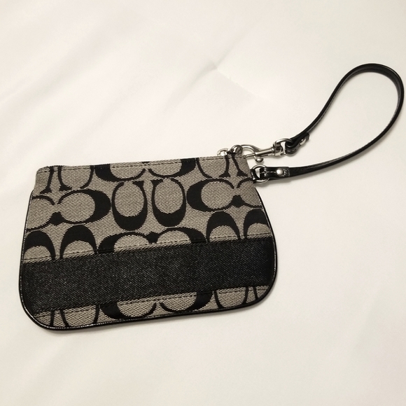 Coach Black and Grey Wristlet - Picture 2 of 7